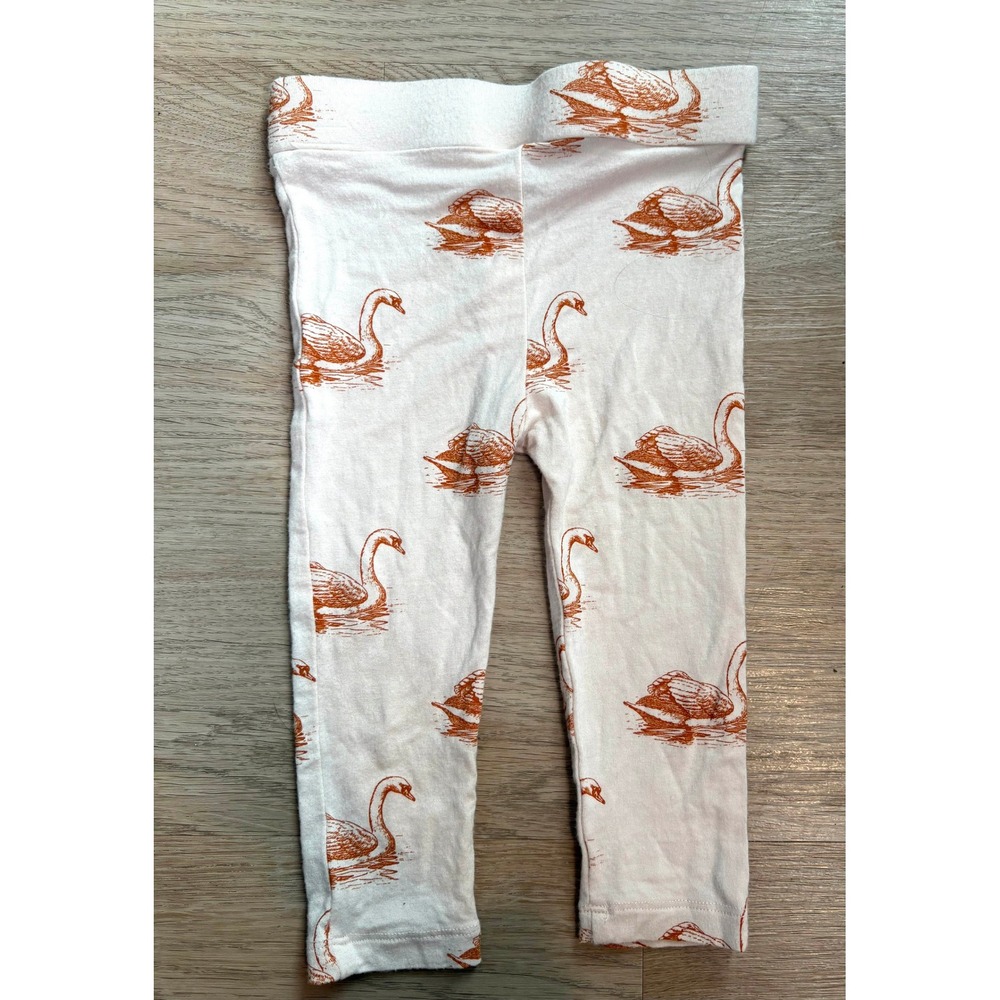 Kate Quinn Swan Pull On Leggings Bamboo Preppy Girly Coquette Minimalist Cottage - Picture 5 of 5